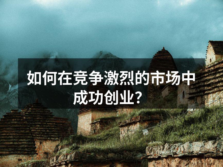 如何在竞争激烈的市场中成功创业？